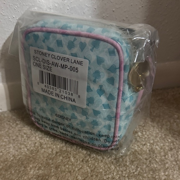 Stoney Clover Lane mini Pink and Blue Bow Pouch - Picture 2 of 3